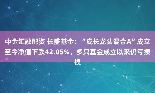 中金汇融配资 长盛基金：“成长龙头混合A”成立至今净值下跌42.05%，多只基金成立以来仍亏损